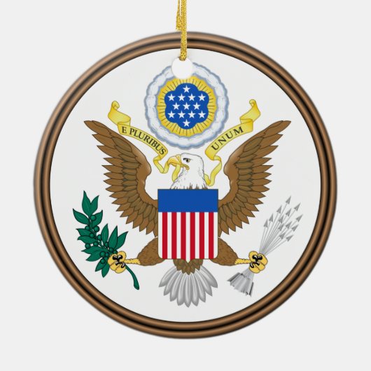 Georgia* State Seal Ornament (Achterkant)