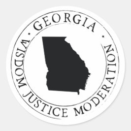 Georgia State Sticker Envelope Seal