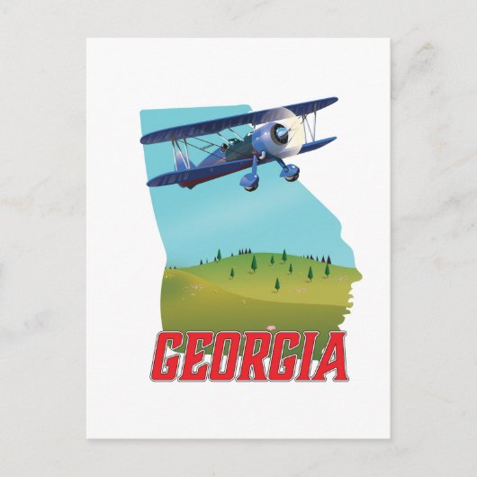 Georgia State USA Travel poster Briefkaart (Voorkant)
