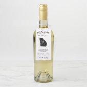 Georgia State Wedding Welkom Flessenhanger (Op fles)