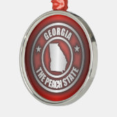 "Georgia Steel" Ornamenten (rood) (Links)