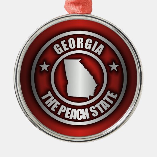 "Georgia Steel" Ornamenten (rood) (Voorkant)