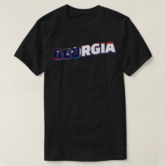 Georgia stijl retro souvenir TShirt 1 (Design voorkant)