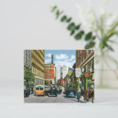  Georgia Street Scene Briefkaart (Staand voorkant)