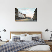 Georgia Street Uitzicht met Street Car Canvas Afdruk (Insitu (Slaapkamer))