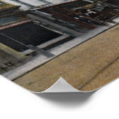 Georgia Street Uitzicht met Street Car Poster (Hoek)