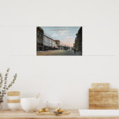 Georgia Street Uitzicht met Street Car Poster (Keuken)