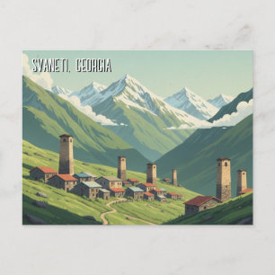 Georgia Svaneti Reizen Briefkaart