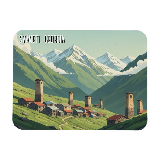 Georgia Svaneti Reizen Magneet (Horizontaal)