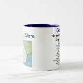 Georgia Symbols & Map Tweekleurige Koffiemok (Center)