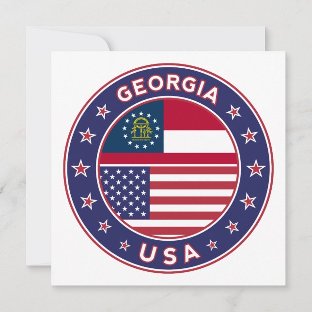 Georgia T-shirt, Georgia sticker, (Voorkant)