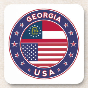 Georgia t-shirt, Georgia sticker, Bier Onderzetter