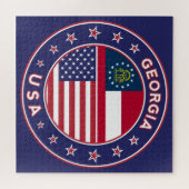 Georgia T-shirt, Georgia sticker, Legpuzzel (Horizontaal)