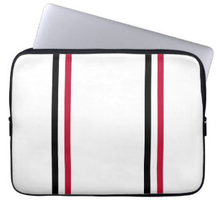 Georgia Team Spirit, Rood, Wit en Zwart Laptop Sleeve