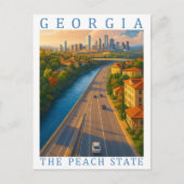Georgia the Peach State USA Travel Place Briefkaart (Voorkant)