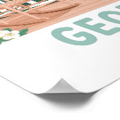 Georgia the Peach State Verenigde Staten Zomerreiz Poster (Hoek)