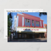 Georgia Theater Briefkaart (Voorkant / Achterkant)