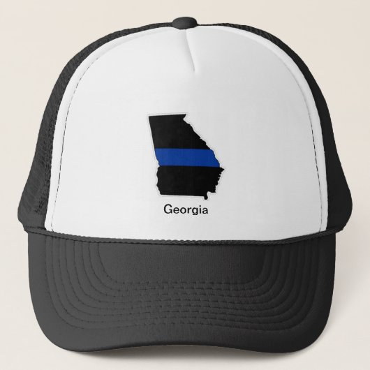 Georgia Thin Blue Line Trucker Hat Pet (Voorkant)