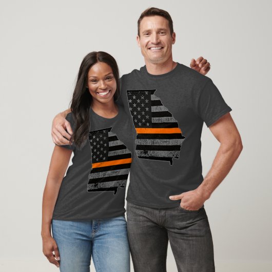 Georgia Thin Oranje Line Search Rescue SAR Team T-shirt (Unisex)