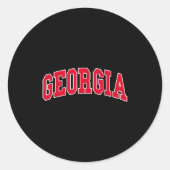 Georgia - Throwback Design - Clic Ronde Sticker (Voorkant)