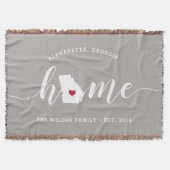 Georgia Thuisstaat Gepersonaliseerd Deken (Voorkant)