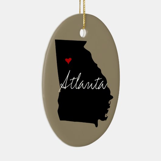 Georgia Town Keramisch Ornament (Rechts)