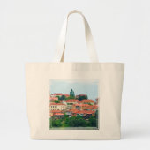 Georgia Town Landschap Grote Tote Bag (Voorkant)