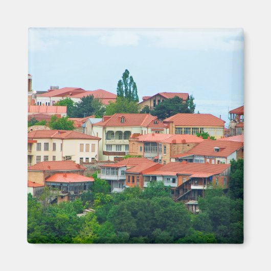 Georgia Town Landschap Magneet (Voorkant)