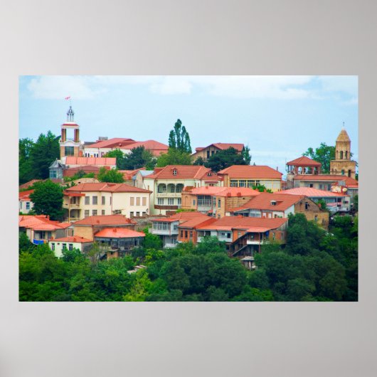 Georgia Town Landschap Poster (Voorkant)