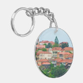 Georgia Town Landschap Sleutelhanger (Voorkant Links)