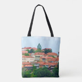 Georgia Town Landschap Tote Bag (Achterkant)