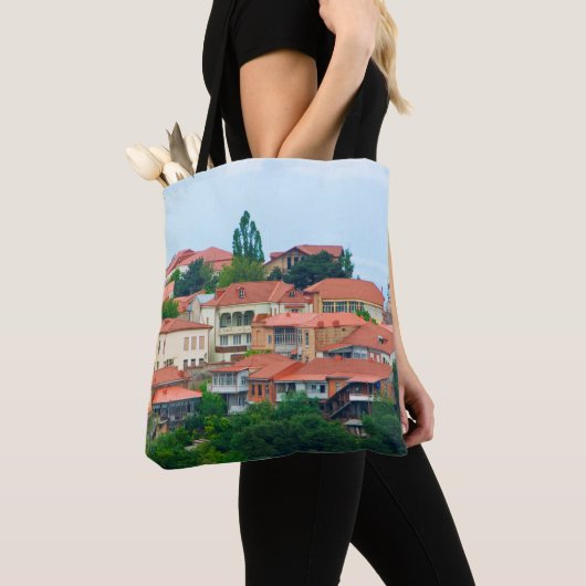 Georgia Town Landschap Tote Bag (Dichtbij)