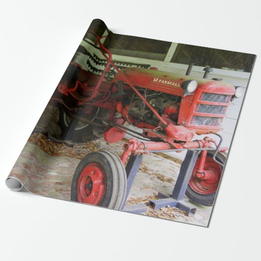 Georgia tractor cadeaupapier (Uitgerold)