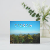 Georgia Trees and Hills View Postcard Briefkaart (Staand voorkant)