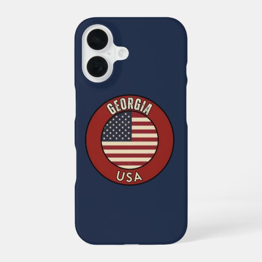Georgia United States of America iPhone 16 Hoesje (Achterkant)