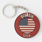 Georgia United States of America Sleutelhanger (Voorkant)