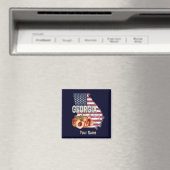 Georgia United States Retro State Map VS Magneet (Insitu (Vaatwasser))