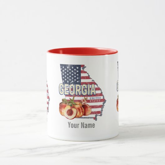 Georgia United States Retro State Map  VS Mok (Midden)