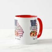 Georgia United States Retro State Map  VS Mok (Voorkant rechts)