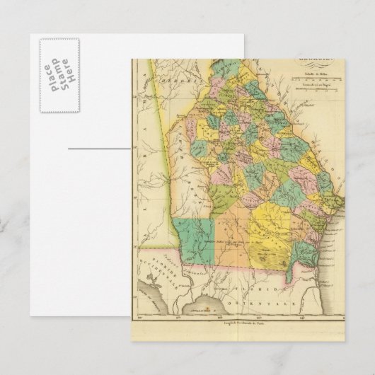 Georgia US Briefkaart (Voorkant / Achterkant)