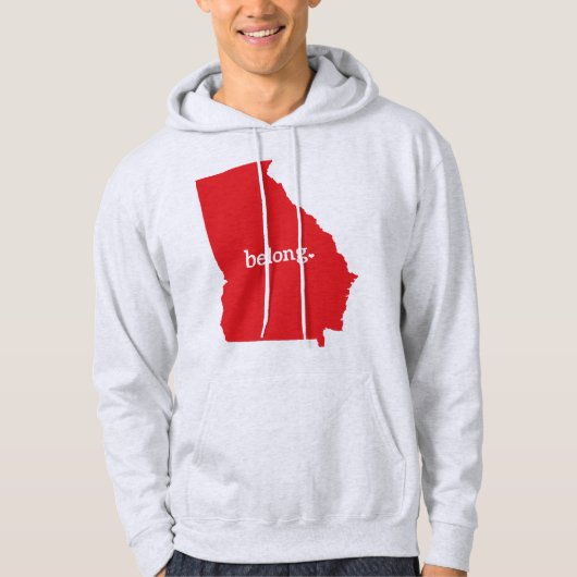 Georgia US State Map Belong Hoodie (Voorkant)