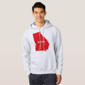 Georgia US State Map Belong Hoodie (Voorkant volledig)