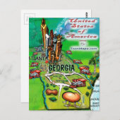 Georgia USA Card Briefkaart (Voorkant / Achterkant)