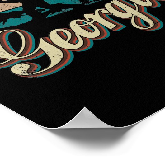 Georgia USA Flag Poster (Hoek)