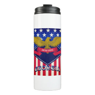 Georgia USA Flag Thermosbeker
