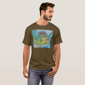 Georgia USA Map T-shirt (Voorkant volledig)