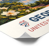 Georgia USA – Oude Reisposter Poster (Hoek)