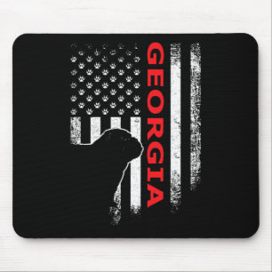 Georgia Usa Vlag Patriottisch. Ga Vintage Stijl Muismat