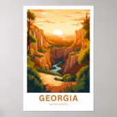 Georgia Verenigde Staten Reisprint Poster (Voorkant)