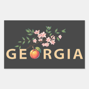 Georgia Verenigde Staten van Amerika Rechthoekige Sticker
